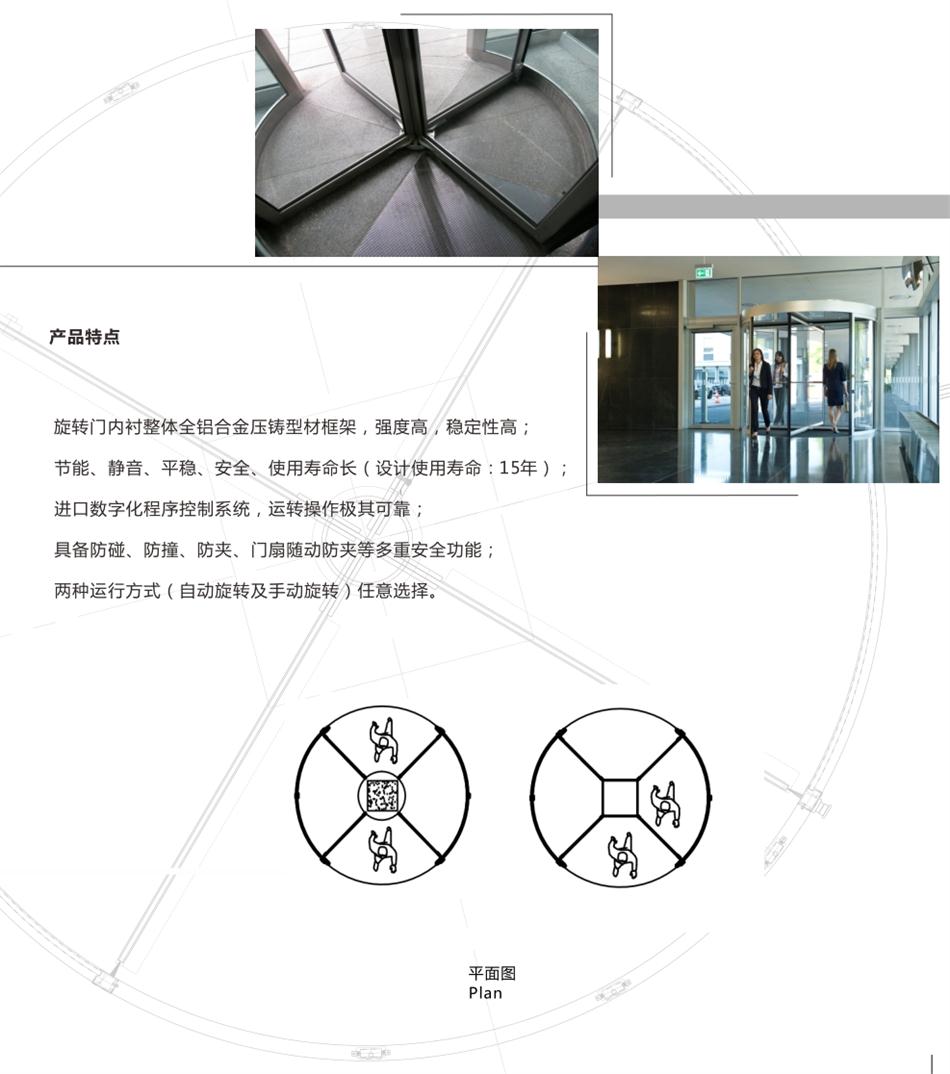 兩翼、三翼、四翼旋轉(zhuǎn)門：青島恒達自動門(圖6)